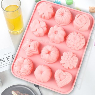 Khuôn tạo hình làm bánh, làm thạch, pudding, kẹo dẻo silicon cao cấp
