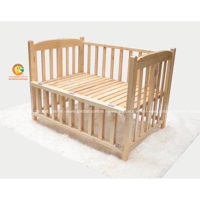 Cũi gỗ sồi Mỹ - 70 x 110cm