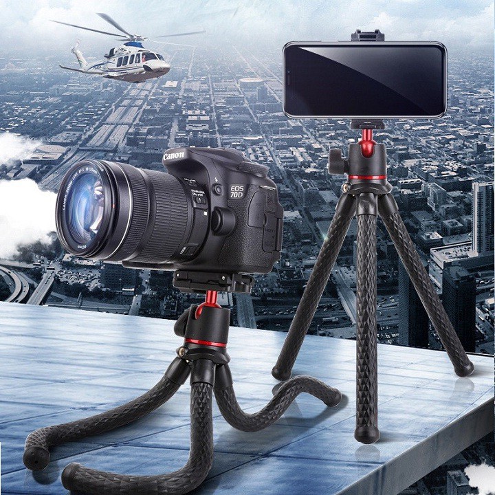 Chân Đế Gimbal Bạch Tuộc Cho Điện Thoại Và Máy Ảnh YT_138A - cao cấp