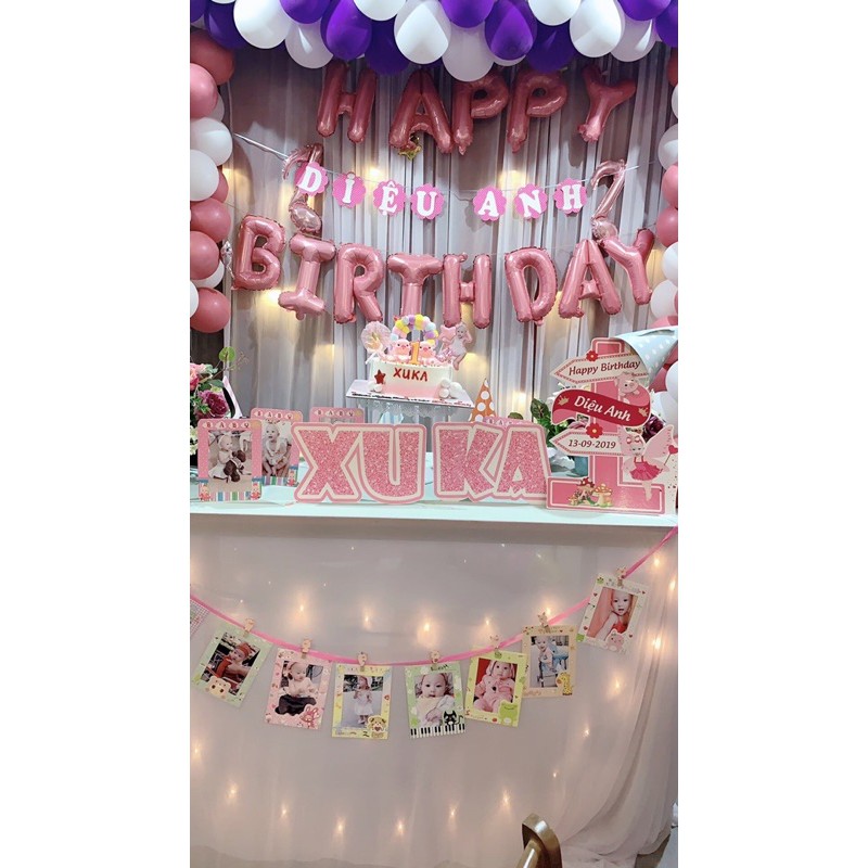 Dây Chữ Ghép Tên Trang Trí Sinh Nhật