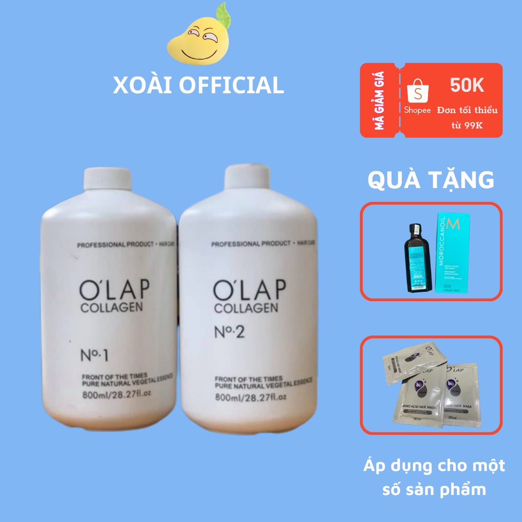 [CHÍNH HÃNG] Uốn Đa Năng(UỐN NÓNG+LẠNH)Olap Colagen 800ml x 2