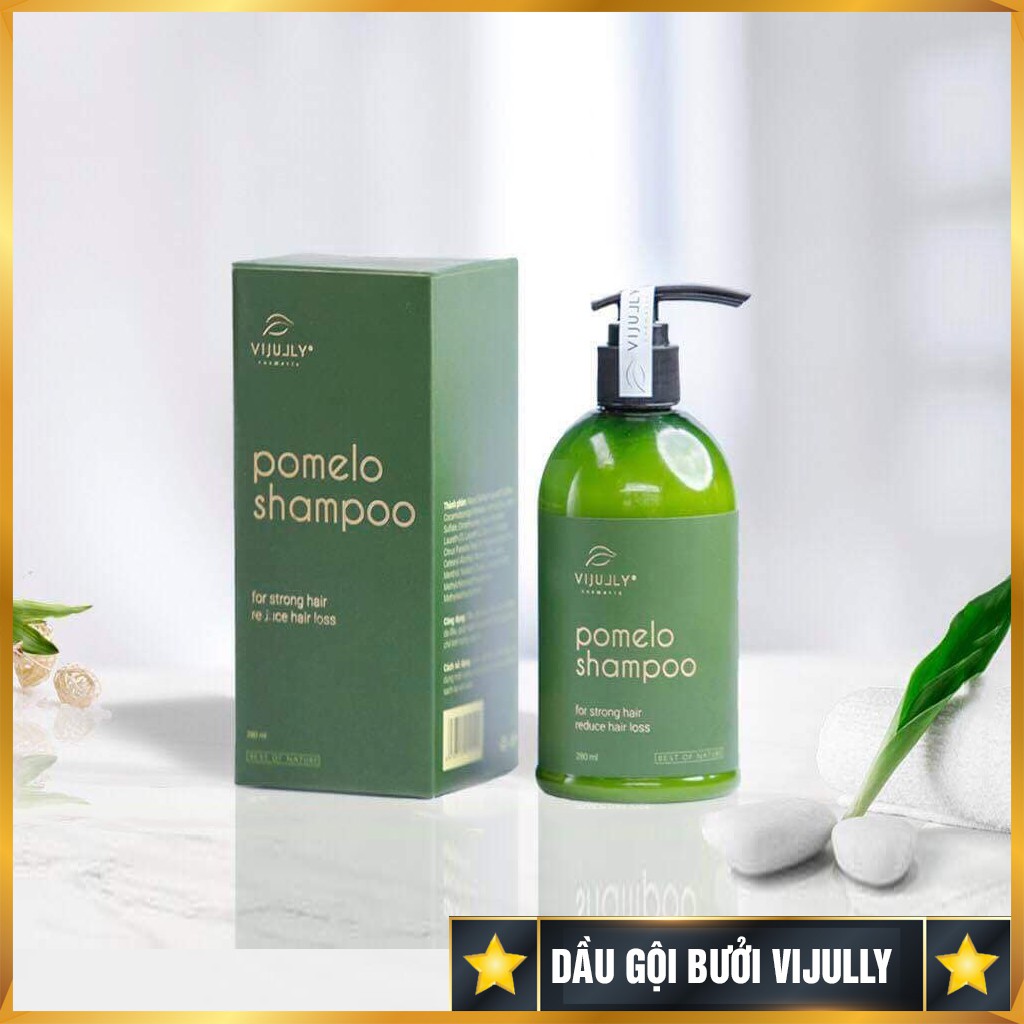 Dầu Gội Bưởi Vijully Ngăn Gãy Rụng và Làm Dày Tóc Dành Cho Da Đầu Nhờn 280ml
