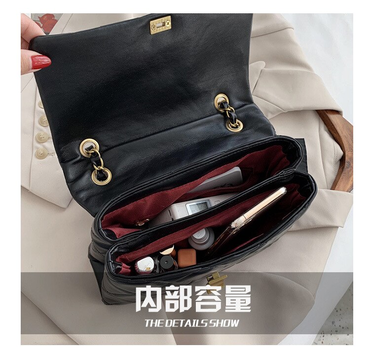 Túi xách JASMIN NOIR thiết kế kẻ sọc hợp thời trang cho nữ