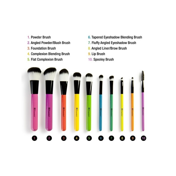 Bộ Cọ Trang Điểm BH Cosmetics 10 Pc Pop Art Brush Set