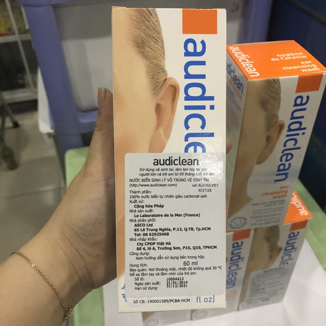 Nước rửa, vệ sinh tai Audiclean 60ml