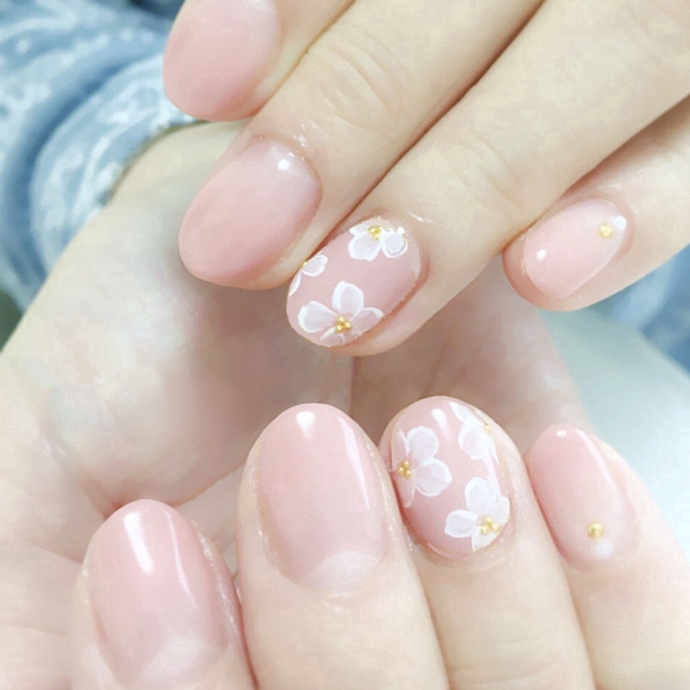 Sticker Dán Móng Trang Trí Hình Hoa Đào Dễ Thương