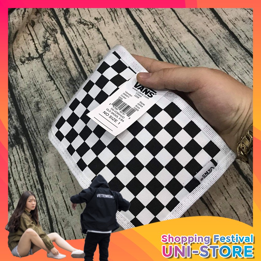 [Video + Ảnh Thật] Ví Caro Nam Nữ Cầm Tay Tiện Dụng Uni Official Store | BigBuy360 - bigbuy360.vn