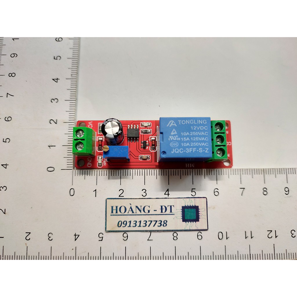 Module tạo trễ đỏ (dùng IC NE555)