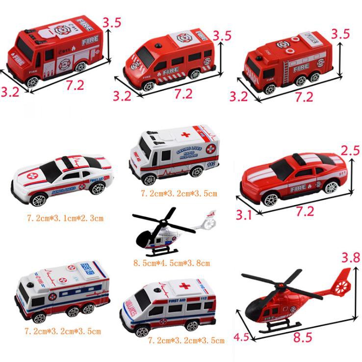 [SIÊU RẺ❤️] – Bộ xe cứu thương 5 món - Trang trí bánh sinh nhật bánh kem