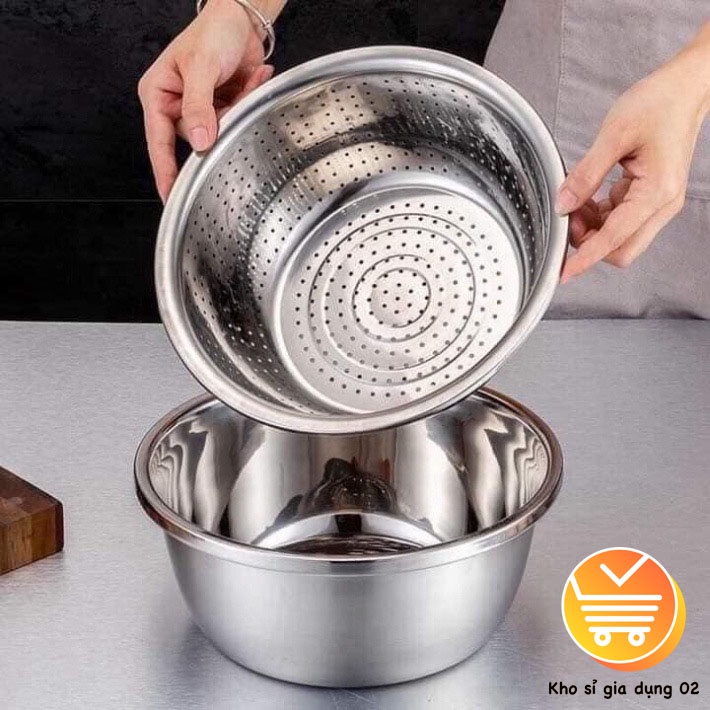 Rổ nạo inox 3 in 1 đa năng , Siêu tiện dụng sử dụng cho nhà bếp, Du lịch dã ngoại, Văn phòng