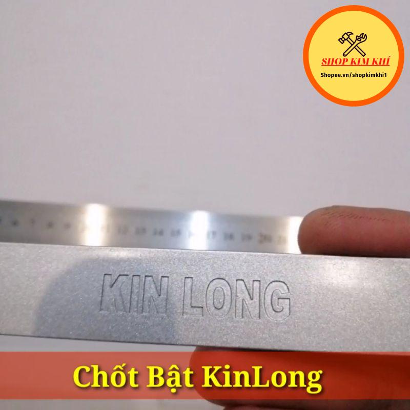 Phụ kiện cửa nhôm Chốt bật chốt âm KinLong 30cm