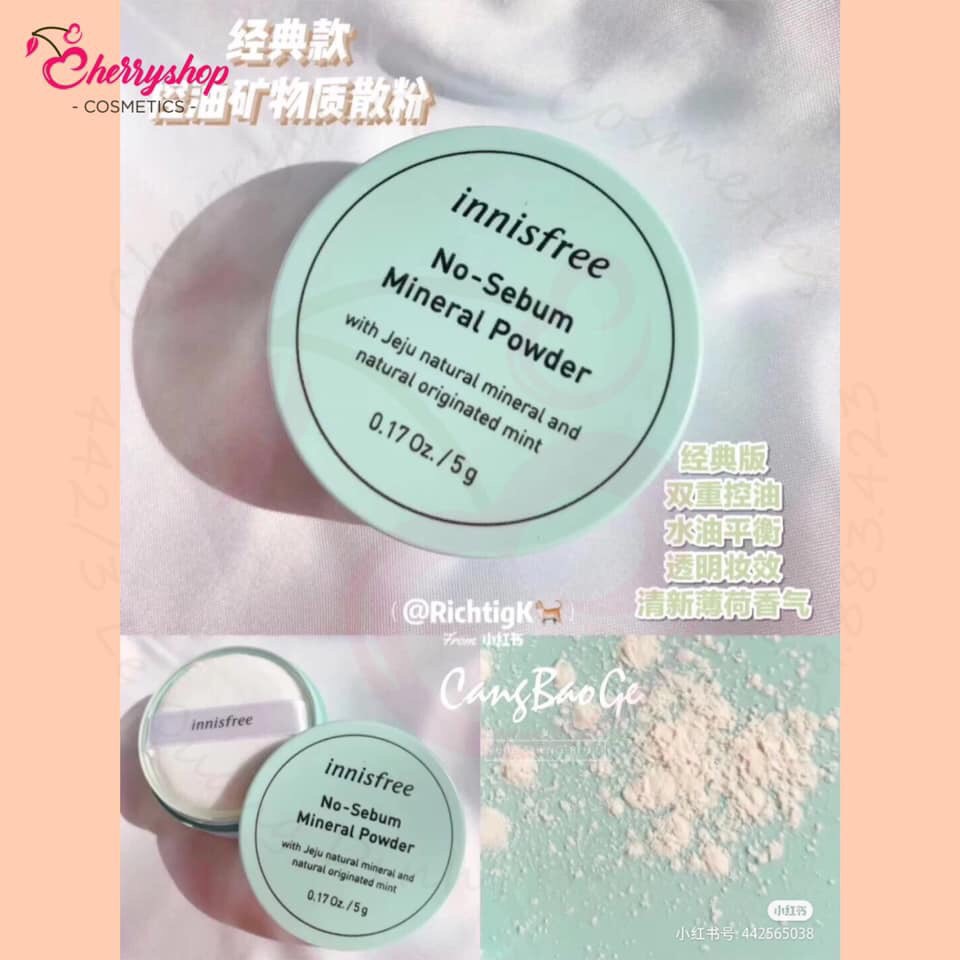 ♣️Phấn bột No-Sebum Mineral Powder