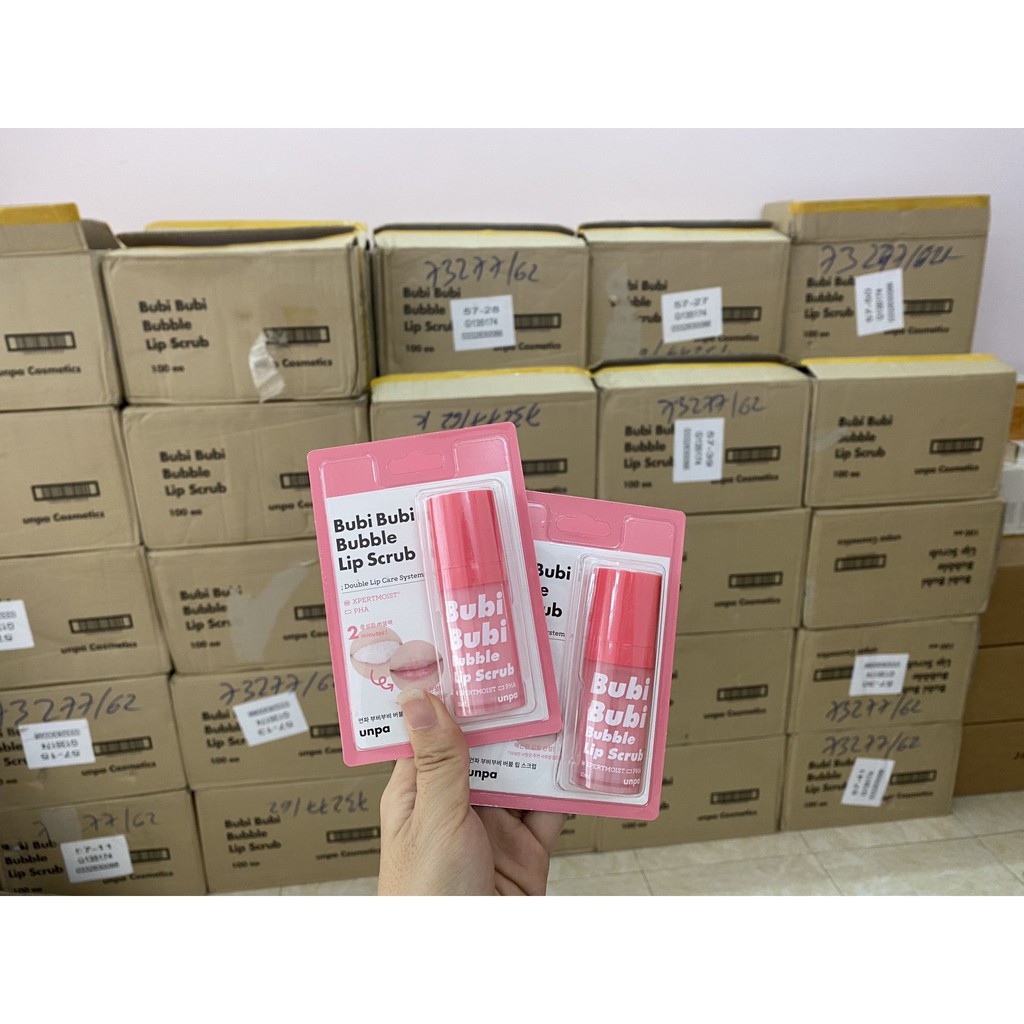 GEL TẨY DA CHẾT MÔI UNPA BUBI BUBI LIP