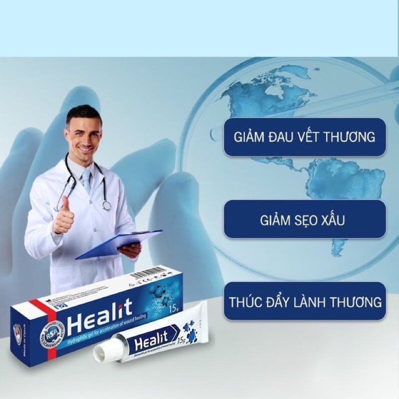 HEALIT - Gel bôi trĩ, vết thương hở, giúp lành thương nhanh, hạn chế sẹo xấu