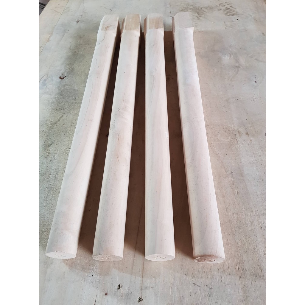 COMBO 4 CHÂN BÀN GỖ CAO SU CAO 73CM, CHÂN THẲNG