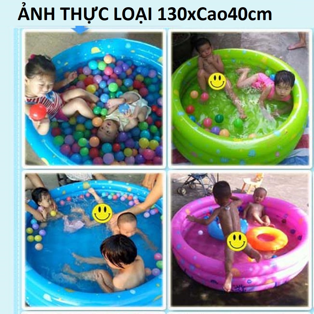 Bể bơi cho bé hình tròn kiểu hồ phao bơm hơi gấp gọn❤️Chọn cỡ❤️ hoặc làm nhà bóng trong nhà KamiVietNam