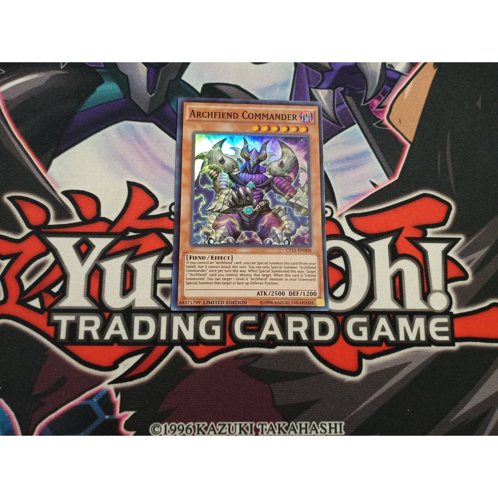 Thẻ bài Yugioh chính hãng Archfiend Commander - CT11-EN006 - Super Rare