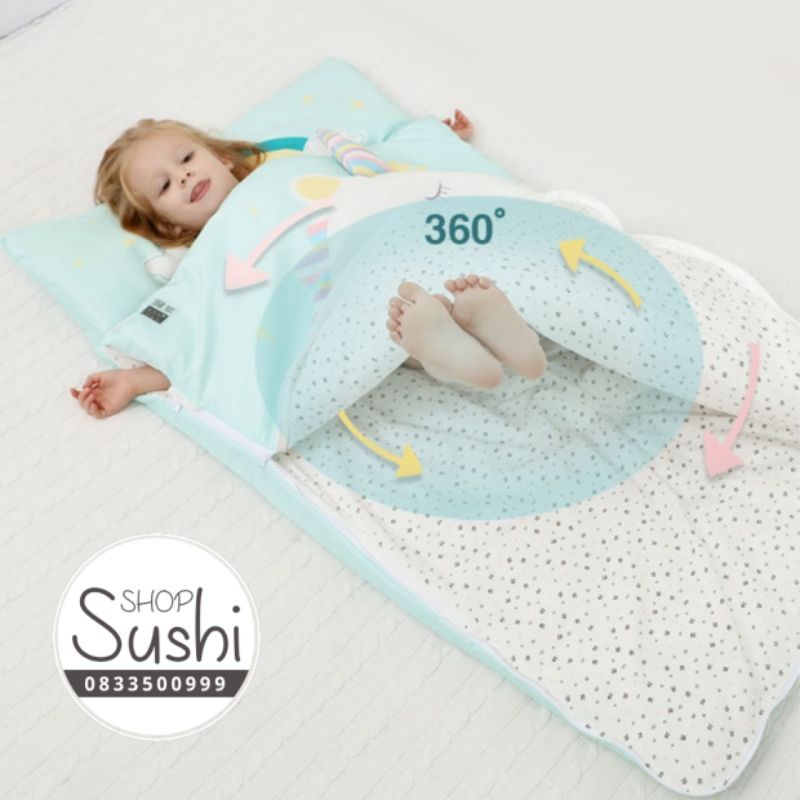 Túi ngủ trẻ em Pony cao cấp, Túi ngủ cho bé