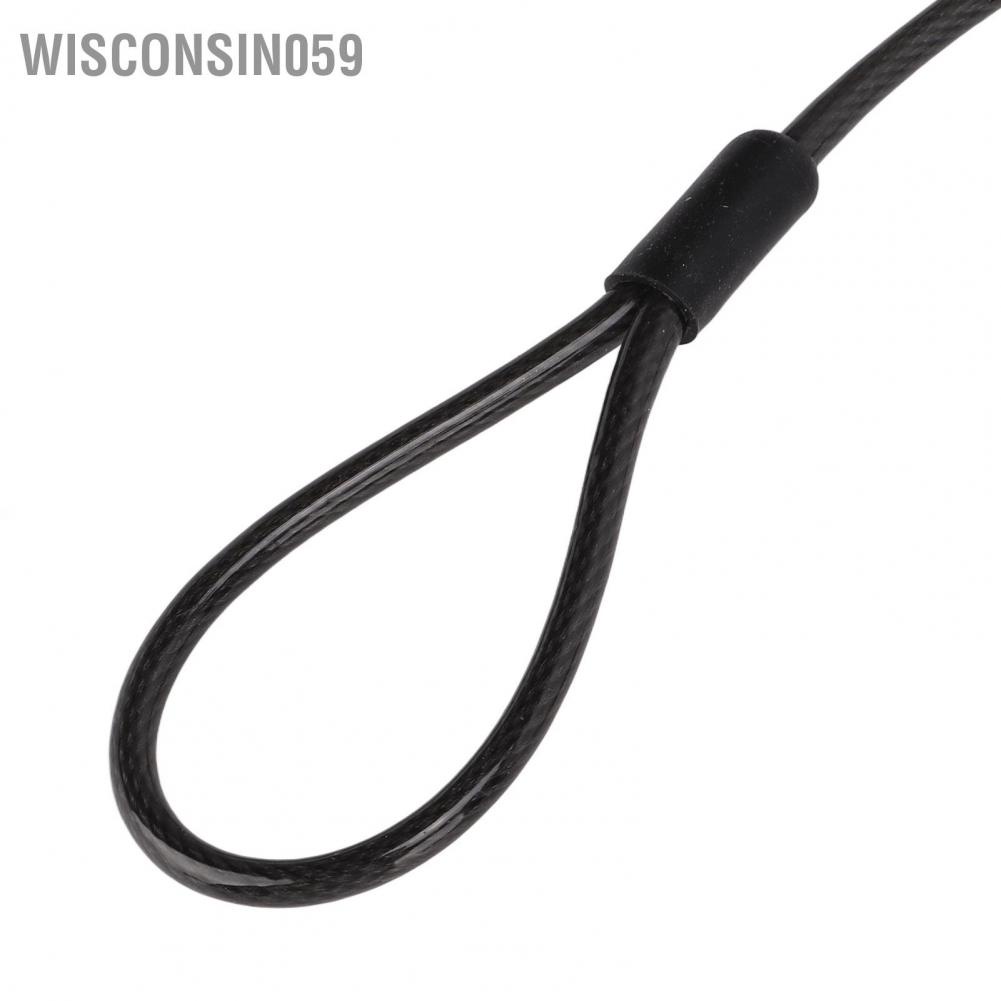 Wisconsin059 Computer Combination Cable Lock 4 Digit Password Universal Resettable Anti Theft for PC Desktop Projector LCD