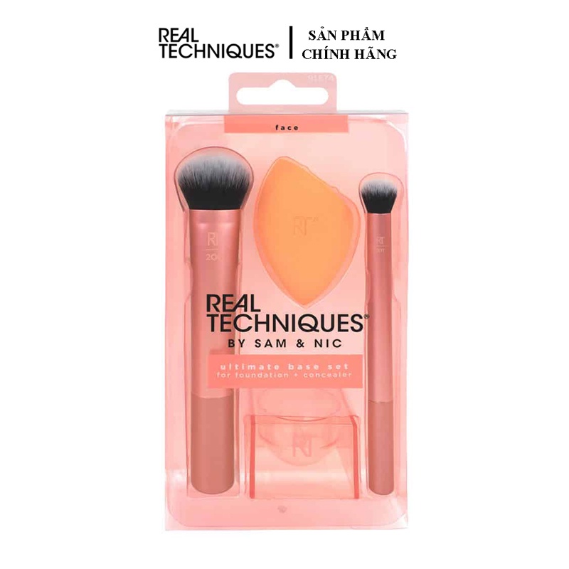 Bộ cọ cá nhân kèm mút Real Techniques Ultimate Base Set