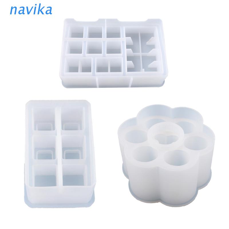 Khuôn Silicone Làm Khay Đựng Son Môi Bằng Nhựa Epoxy Diy