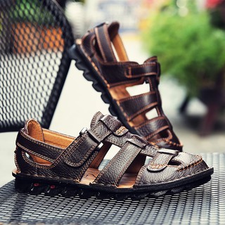 High quality cowhide sandals for men