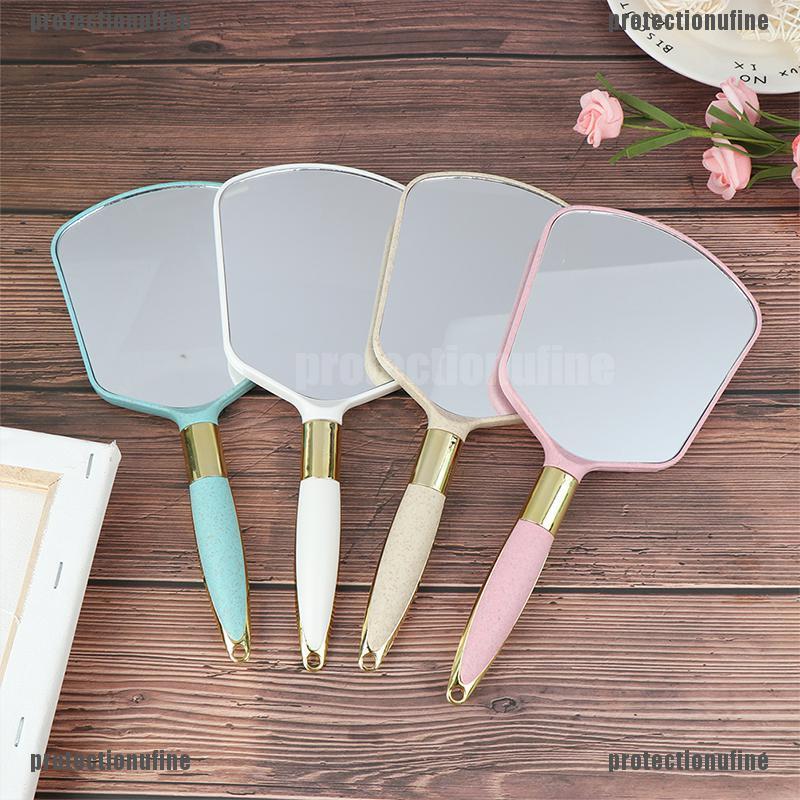 [Bảo Vệ tinh tế♥Gương Trang Điểm Cầm Tay Hình Chữ Nhật Bằng Nhựa Phong Cách Vintage
