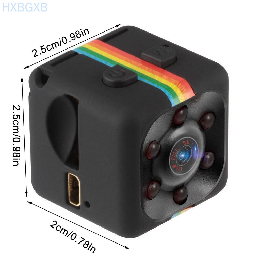 HXBG HD 960P Action Camera Outdoor Sports Night View One-key Lock DV Camera 140 Degrees Wide Angle, Black