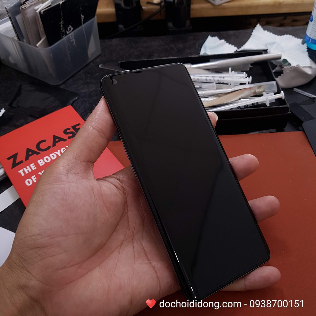 Dán cường lực chống nhìn trộm Oppo Find X2 và X2 Pro Zacase UV cao cấp
