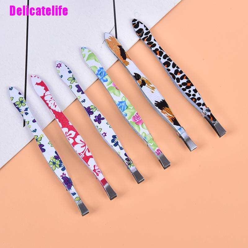 [Hàng mới về] Nhíp tỉa lông mày bằng thép không gỉ in hoa tinh tế