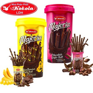 Bánh Quế Majorico Wafer Roll Kokola Hũ 250gr