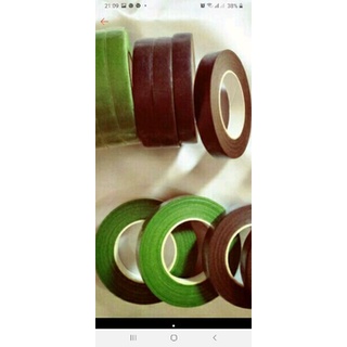 Băng dính quấn cành, băng keo sáp màu nâu, xanh