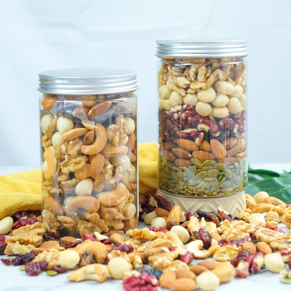 Combo tiết kiệm gồm hạt mix dinh dưỡng 5 hạt và mix raisins TANU NUTS ăn vặt mẹ bầu