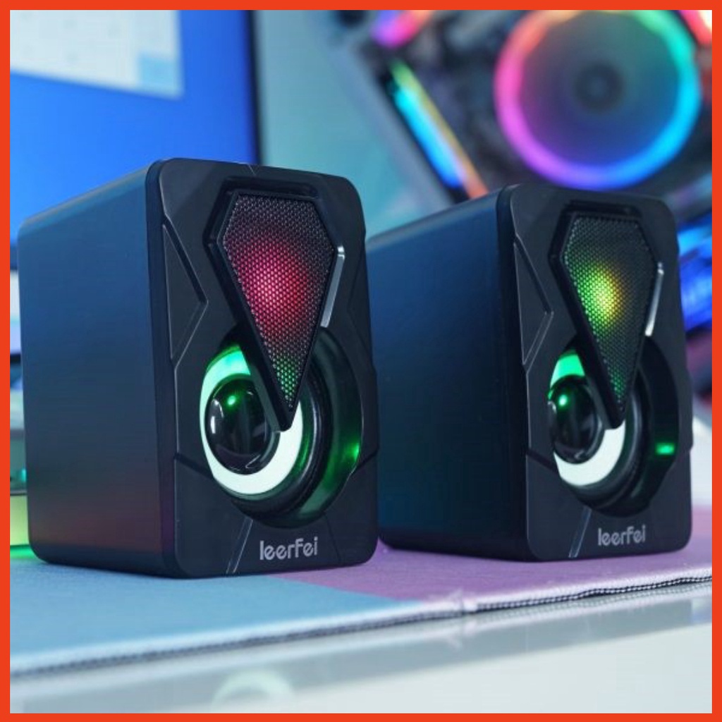 Bộ Loa Vi Tính Cao Cấp 💥FREESHIP💥 Loa Máy Tính PC Laptop Mini Đèn Led Đổi Màu Cực Chất