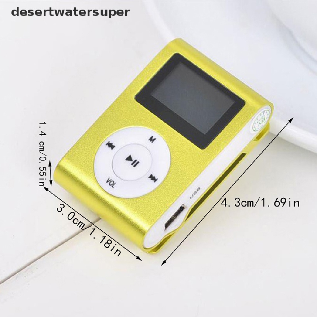 Máy Nghe Nhạc MP3 Mini Hỗ Trợ Thẻ Nhớ Micro TF 32GB
