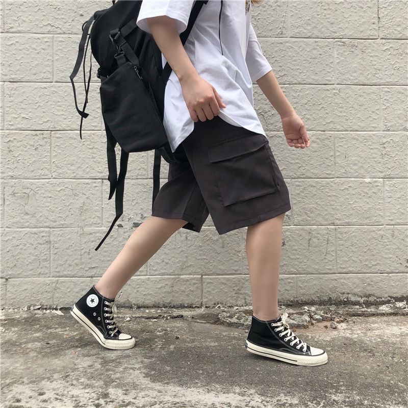 Quần Short Ống Rộng Có Túi Phong Cách Retro | BigBuy360 - bigbuy360.vn