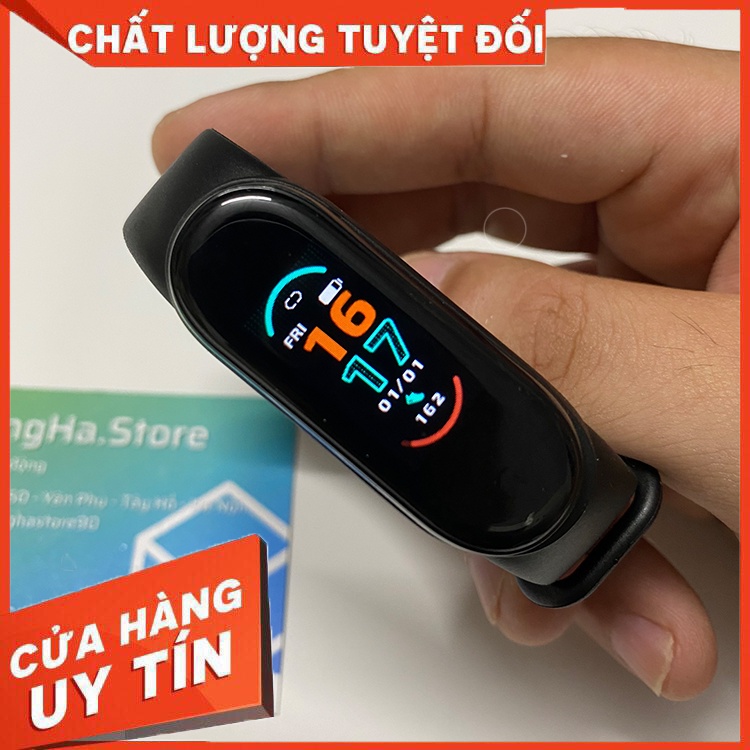 [FREESHIP] Vòng tay thông minh M6 theo dõi sức khỏe, tập luyện thể thao, đo nhịp tim, pin trâu (BH 3 tháng)
