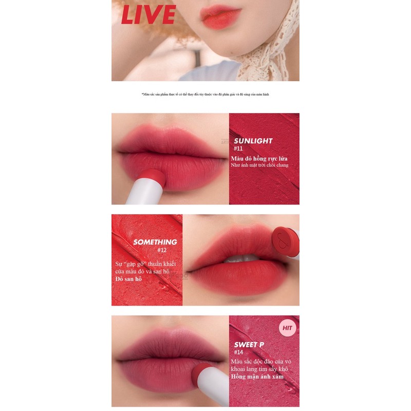 [New][Shell Beach Nude Collection] Son Thỏi Lì, Lên Màu Siêu Xinh Romand Zero Matte Lipstick 3g