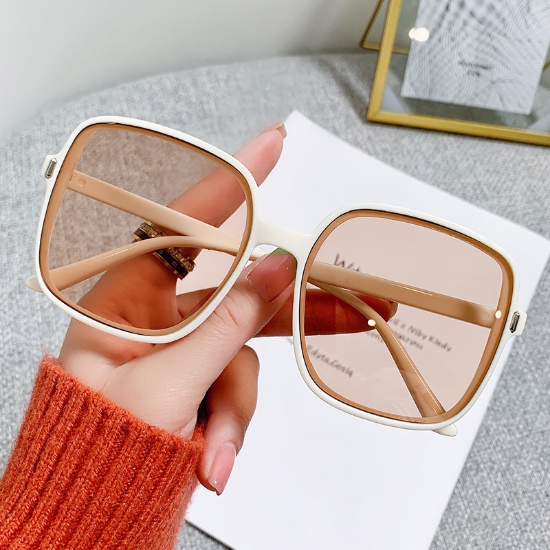 Kính mát nữ thời trang vintage chống tia UV nhiều màu sắc gọng vuông thời trang Hàn Quốc