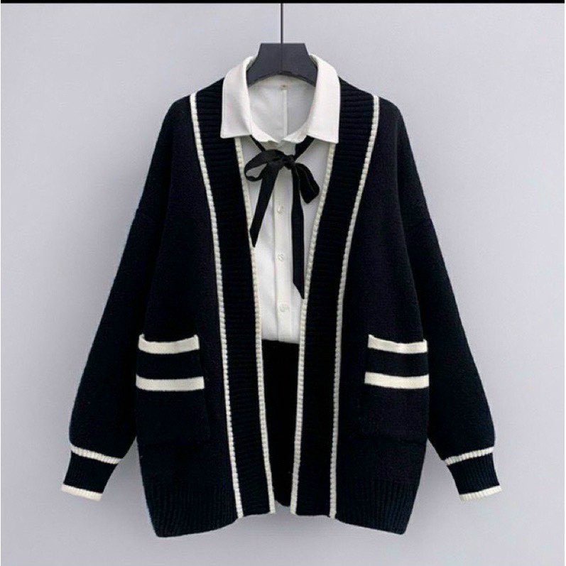 Áo Khoác Cardigan Nữ Quảng Châu Có Túi L002