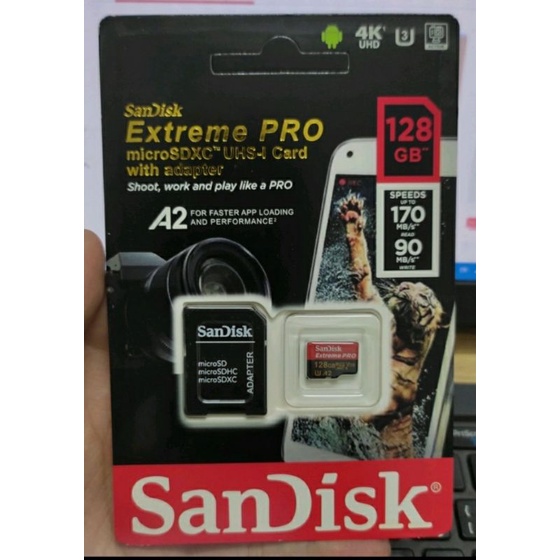 Thẻ nhớ MicroSD Sandisk 32G 64G Extreme Pro tốc độ cao 4K cho camera, flycam