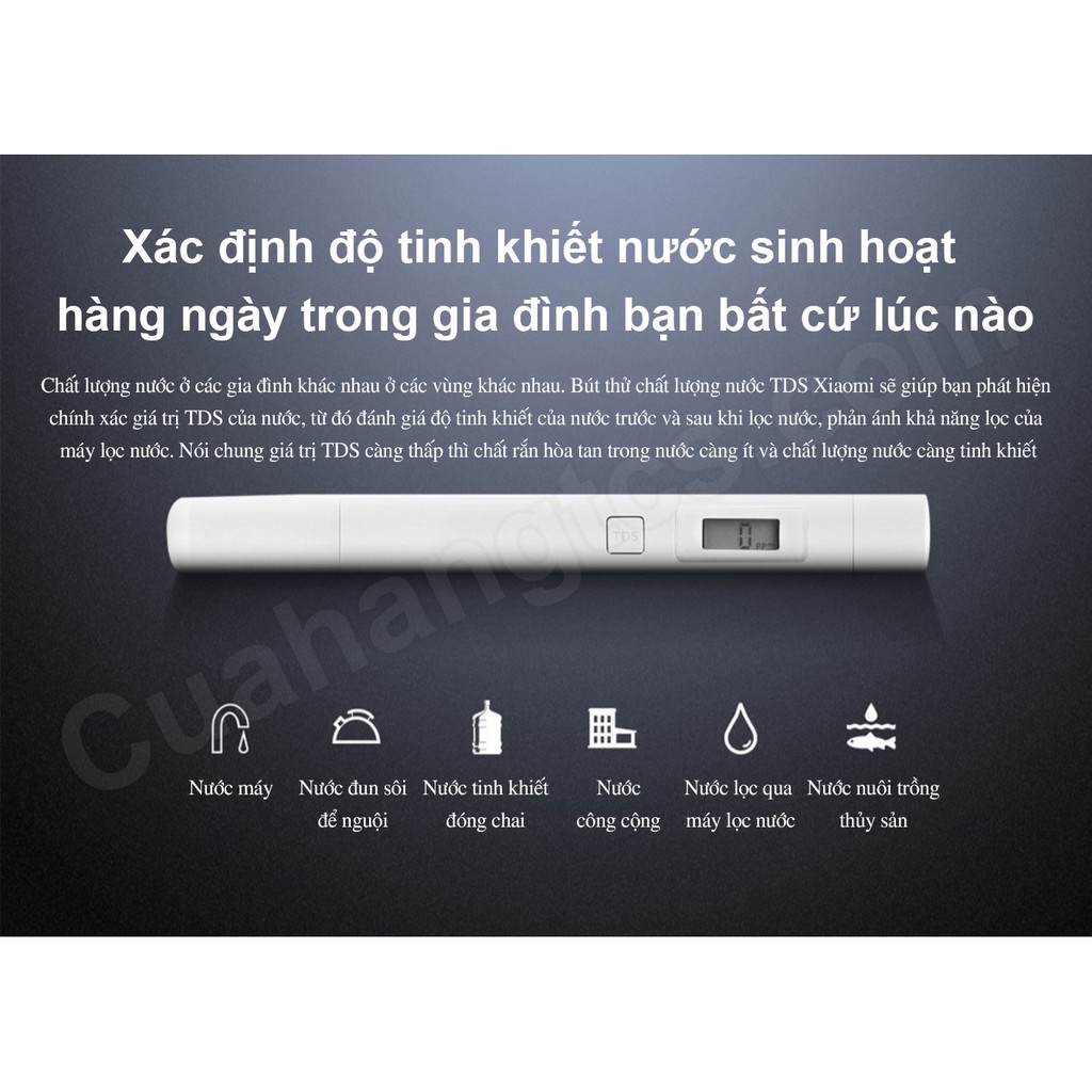 Bút Xiaomi TDS kiểm tra chất lượng nước Mi TDS Pen Water Quality Tester