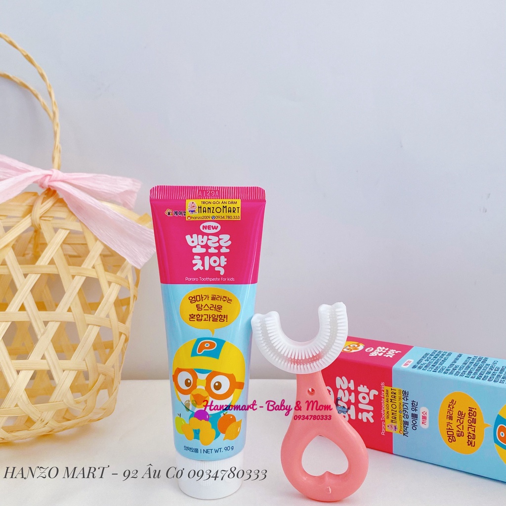 Kem đánh răng Pororo Hàn quốc 90gr cho bé từ 2 tuổi