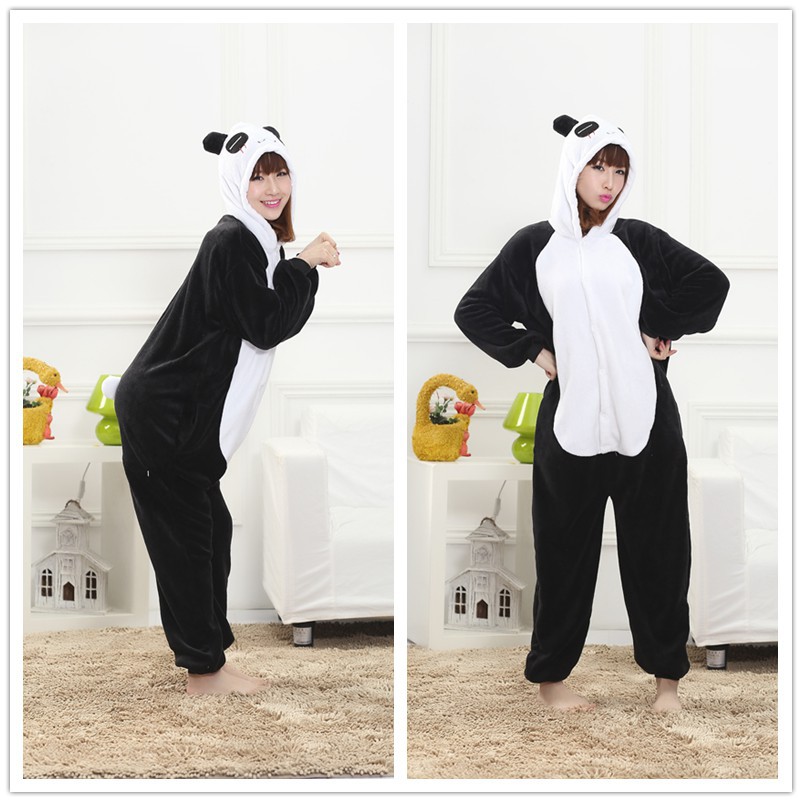 Bộ đồ ngủ hóa trang gấu trúc anime Kigurumi dùng trong các bữa tiệc Halloween dành cho nam và nữ và trẻ em