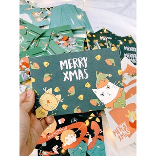 Bộ postcard Giáng Sinh 5 tấm TWINS