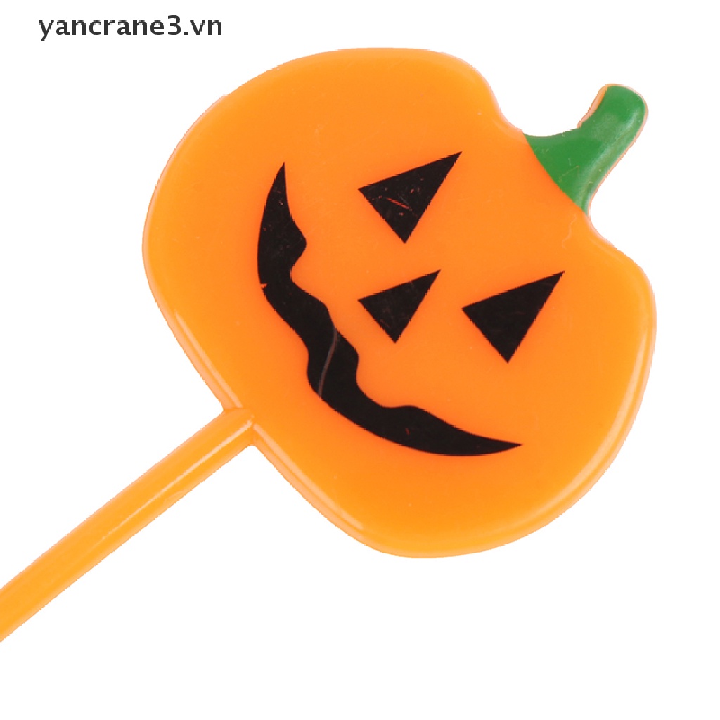 Set 10 Nĩa Ăn Trái Cây Họa Tiết Halloween Cho Bé yancrane3.vn