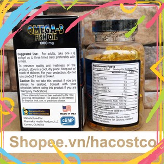 Ew32 bgf viên uống viên dầu cá omega 3 fish oil 1000mg pharmekal 100 viên 21