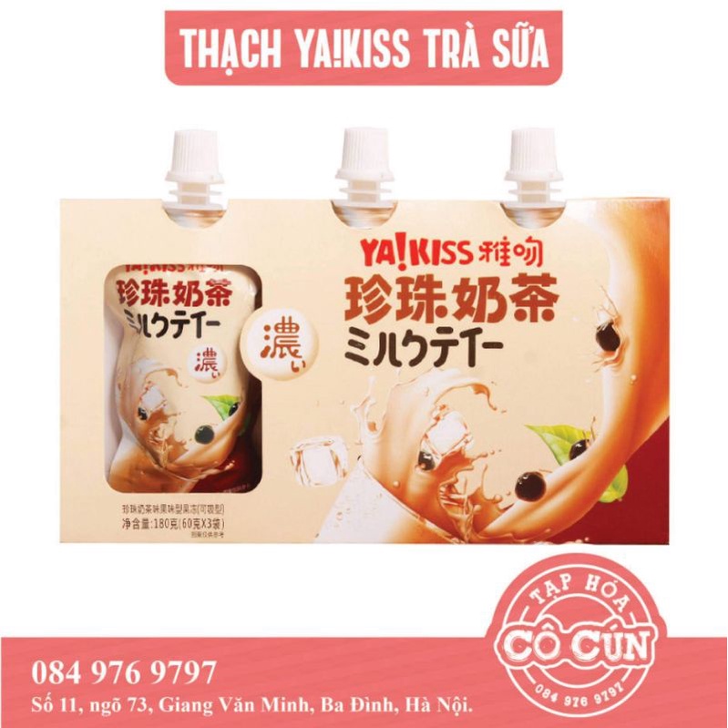 [Mã 267FMCGSALE giảm 8% đơn 500K] [MỚI] Thạch trái cây - Thạch mút Ya!kiss - Lốc 3 bịch đủ các vị