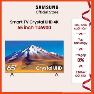 Smart tivi samsung crystal 4k 65 inch ua65tu6900kxxv - model 2020 - miễn phí lắp đặt