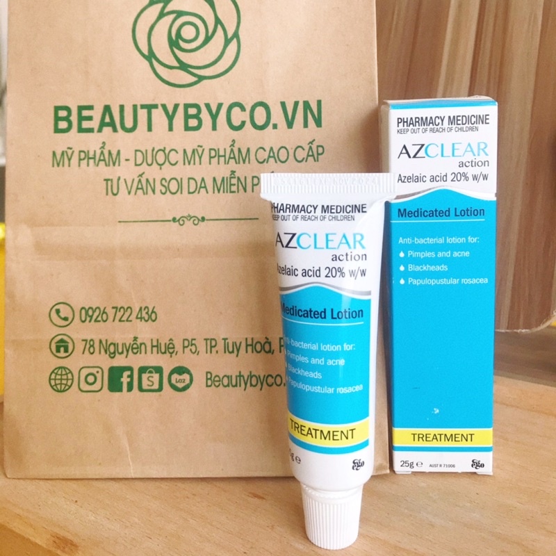 Kem bôi đa năng Azclear giảm mụn, thâm 25g - Beautybyco.vn
